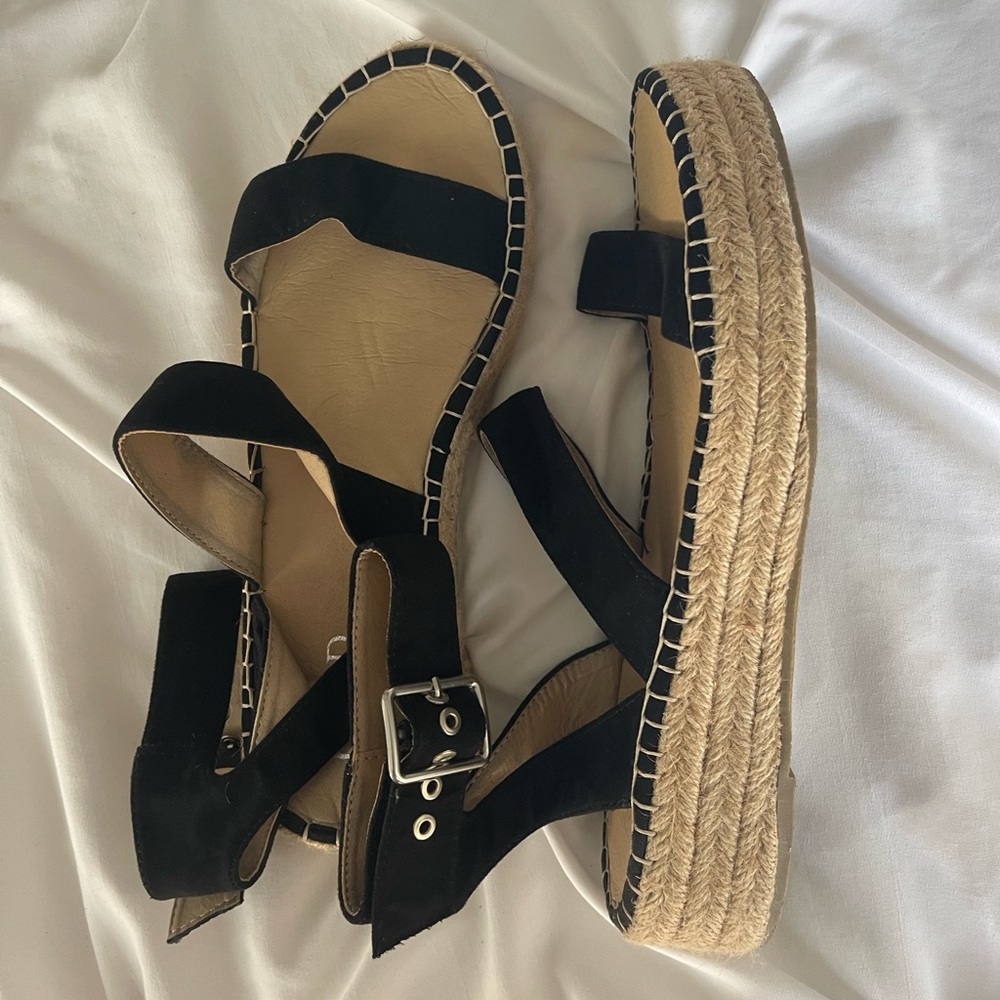 Platform Espadrilles Black